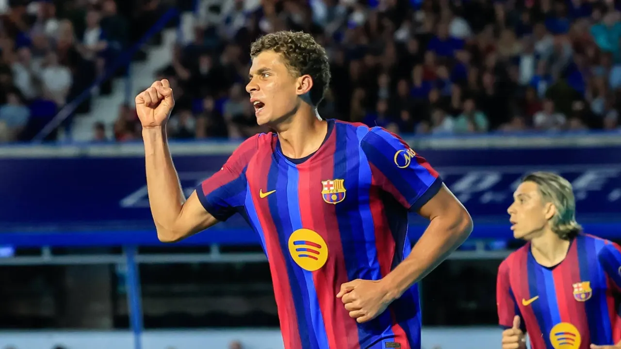 Hamza Abdelkarim brilha no Barcelona