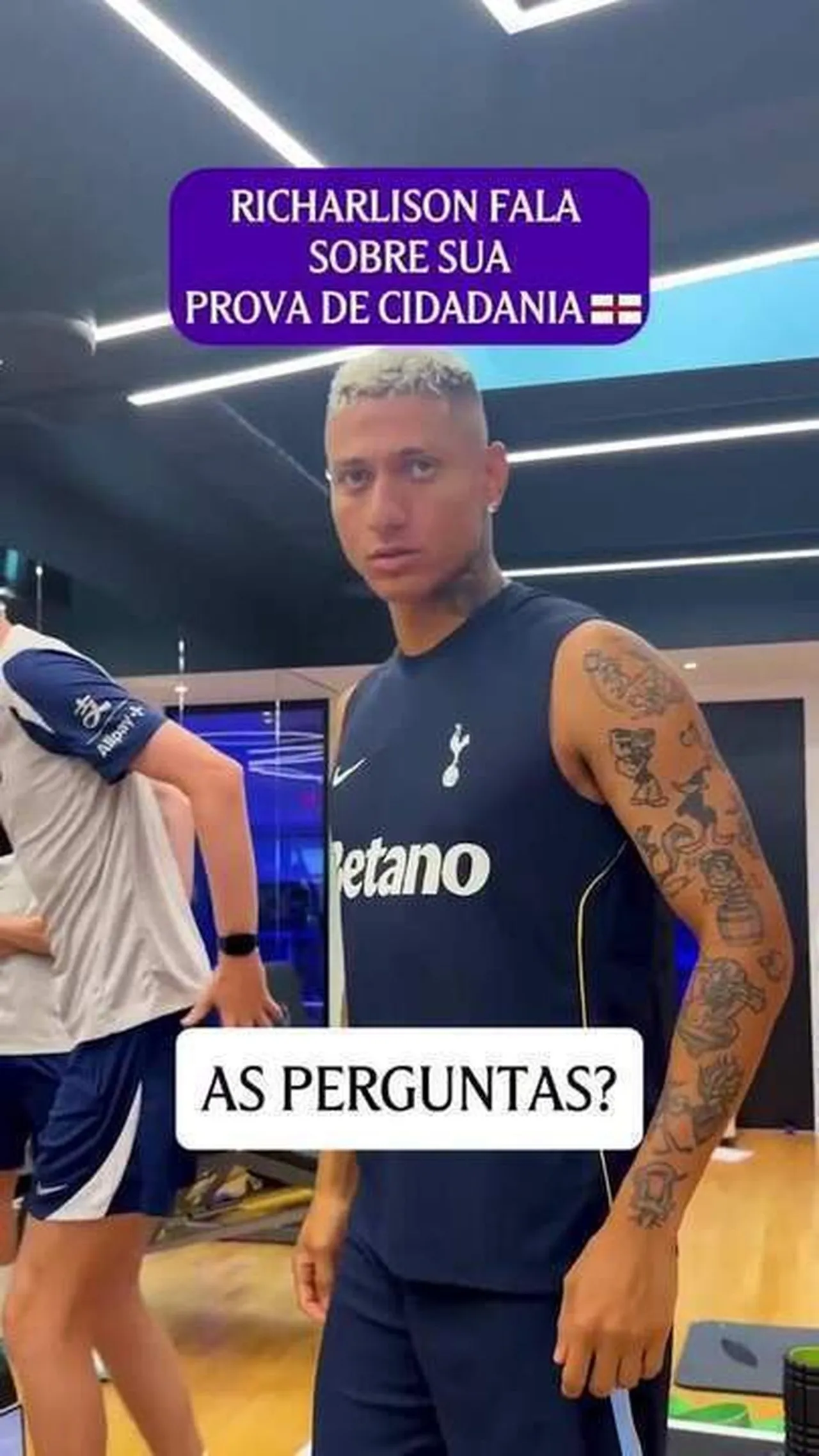 Richarlison passa em teste de cidadania britânica