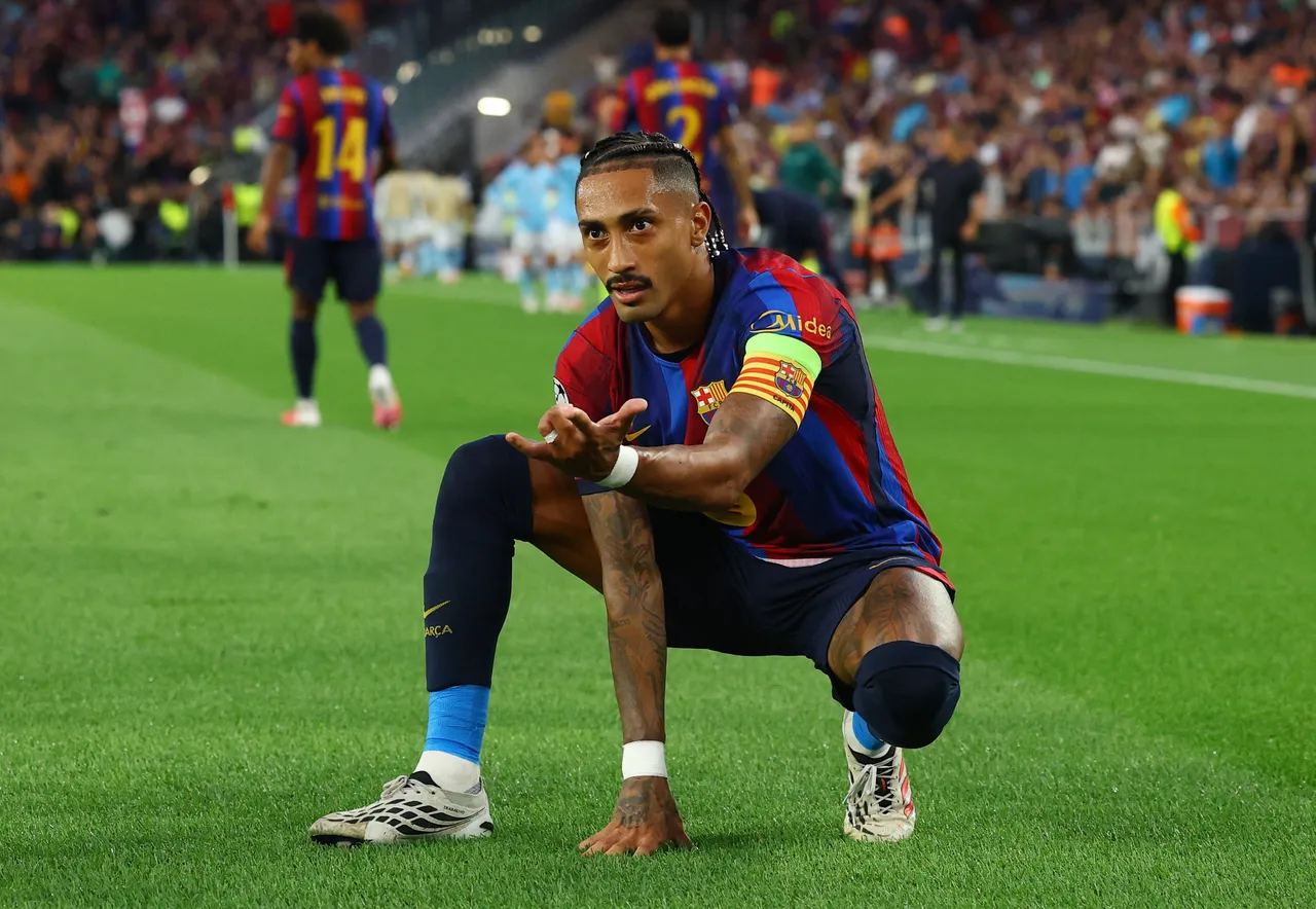 Raphinha lidera participação em gols e revoluciona ataque do Barcelona