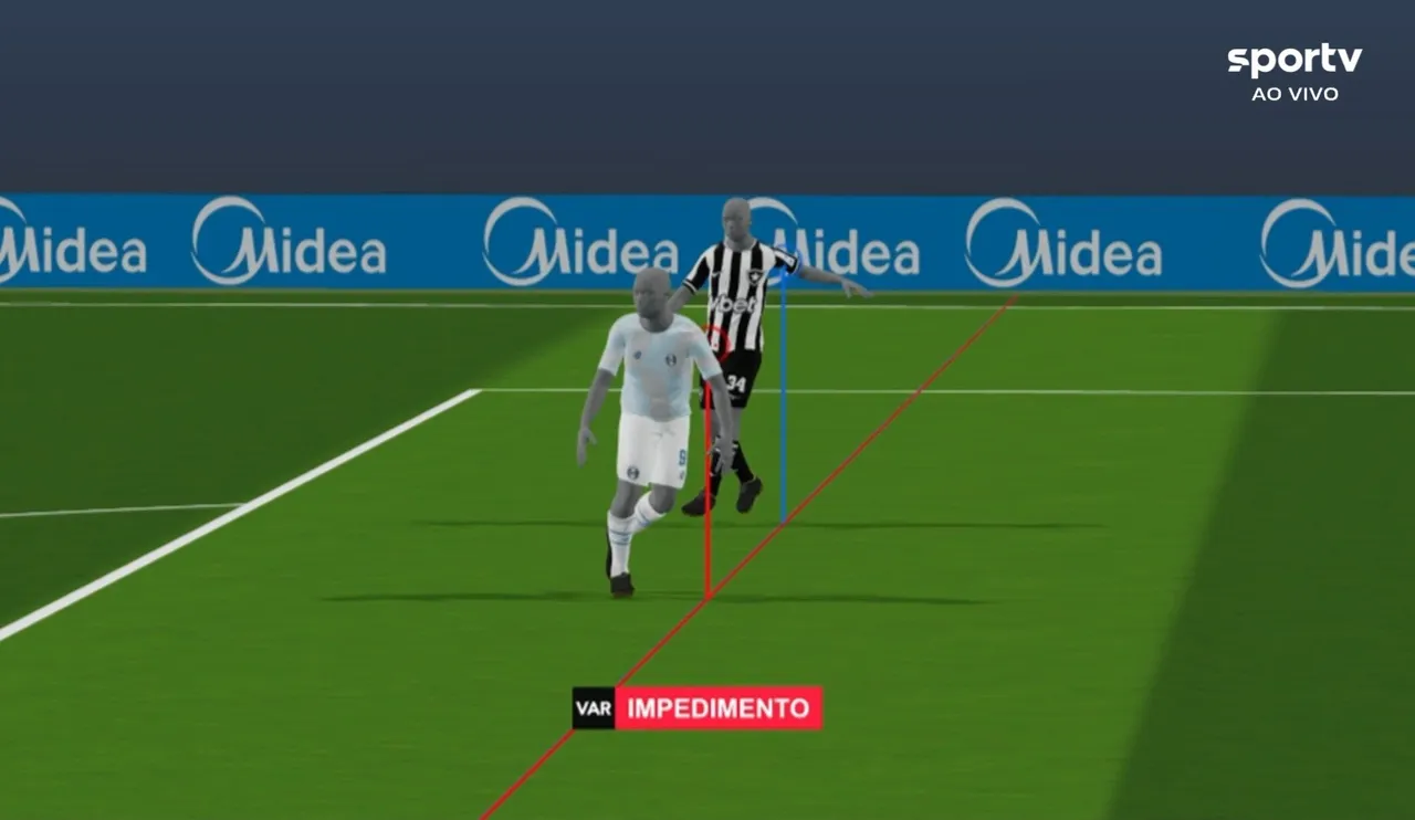 Tecnologia anula gol de empate do Grêmio e mantém Botafogo na vitória