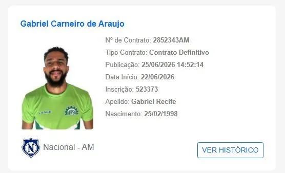Nacional-AM Reforça