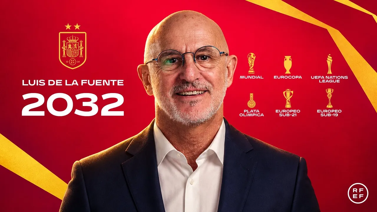 RFEF garante futuro de Luis de la Fuente até 2032 após bi mundial