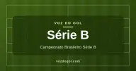 Arte do Voz do Gol para a editoria Série B: campo de futebol desenhado em linhas e o nome da editoria
