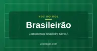 Arte do Voz do Gol para a editoria Brasileirão: campo de futebol desenhado em linhas e o nome da editoria